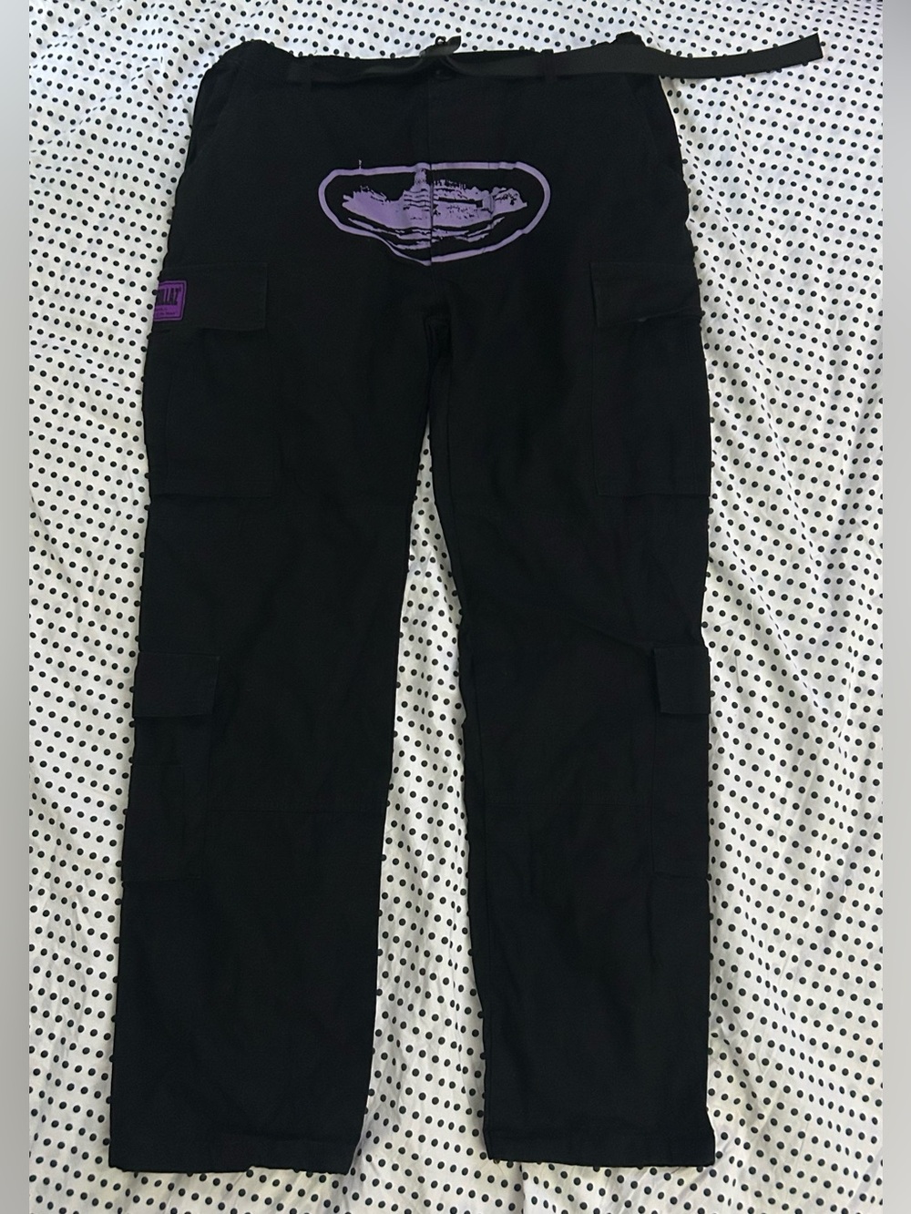 Corteiz purple Guerillaz Cargo pants